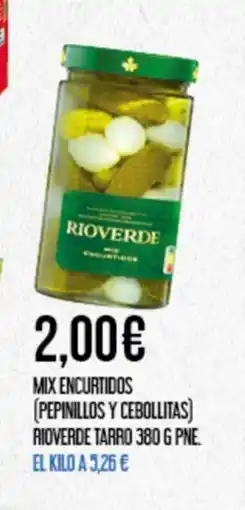 Claudio Mix encurtidos (pepinillos y cebollitas) rioverde tarro oferta