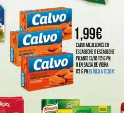 Claudio CALVO Mejillones en escabeche o escabeche picante 13/18 oferta