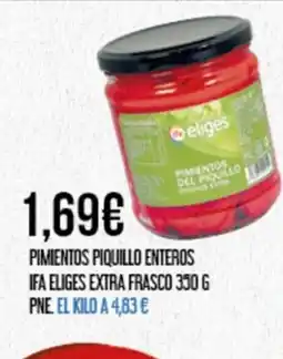Claudio Pimientos piquillo enteros ifa eliges extra frasco oferta