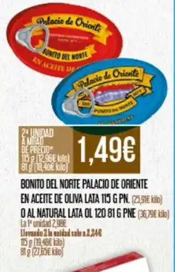 Claudio Bonito del norte palacio de oriente en aceite de oliva lata oferta