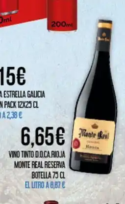 Claudio Vino tinto d.o.ca.rioja monte real reserva botella oferta