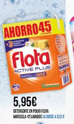 Claudio Detergente en polvo flota marsella 45 lavados oferta