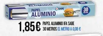 Claudio IFA SABE Papel aluminio oferta