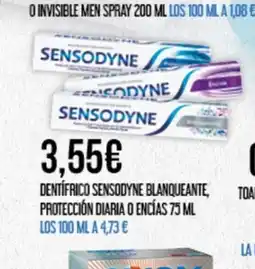 Claudio Dentífrico sensodyne blanqueante, protección diaria o encías oferta
