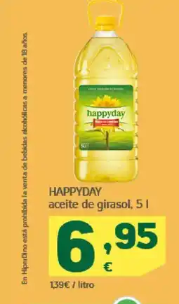 HiperDino HAPPYDAY aceite de girasol oferta