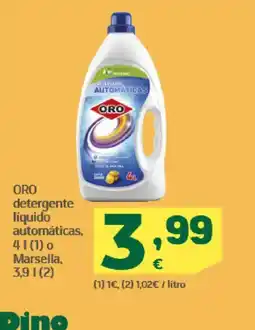 HiperDino ORO detergente líquido automáticas, 41 (1) o Marsella oferta
