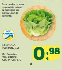 HiperDino Lechuga batavia oferta