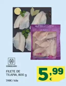 HiperDino Filete de tilapia oferta