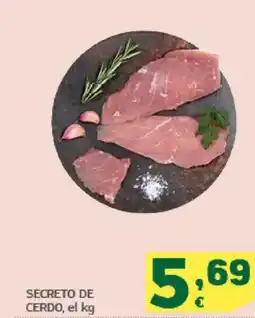 HiperDino Secreto de cerdo oferta