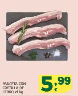 HiperDino Panceta con costilla de cerdo oferta
