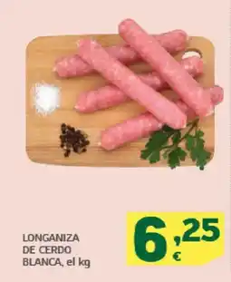 HiperDino Longaniza de cerdo blanca oferta