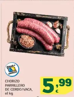 HiperDino Chorizo parrillero de cerdo/vaca oferta