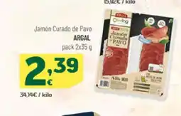HiperDino ARGAL Jamón Curado de Pavo oferta