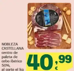 HiperDino NOBLEZA CASTELLANA centro de paleta de cebo ibérico 50%, oferta