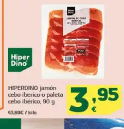 HiperDino HIPERDINO jamón cebo ibérico o paleta cebo ibérico oferta