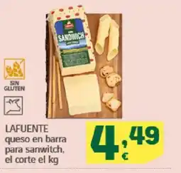 HiperDino LAFUENTE queso en barra para sanwitch oferta
