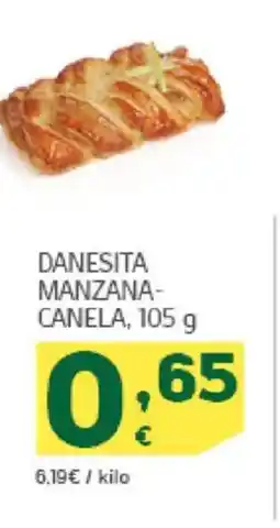 HiperDino Danesita manzana- canela oferta