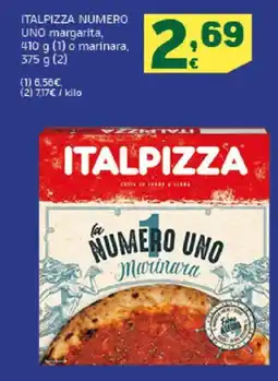 HiperDino ITALPIZZA NÚMERO UNO margarita oferta