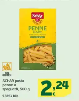 HiperDino SCHĀR pasta penne o spaguetti oferta