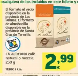 HiperDino LA ALDEANA café natural o mezcla oferta