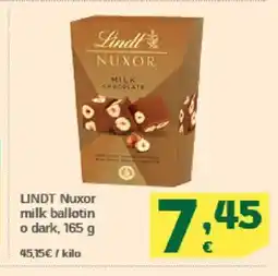 HiperDino LINDT Nuxor milk ballotin o dark oferta
