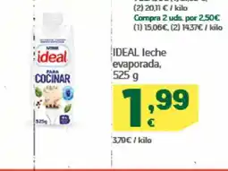 HiperDino IDEAL leche evaporada oferta