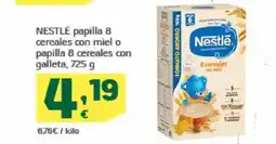HiperDino NESTLÉ papilla 8 cereales con miel o papilla 8 cereales con galleta oferta