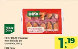 HiperDino HIPERDINO croissant mini bañado en chocolate oferta