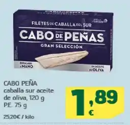 HiperDino CABO PEÑA caballa sur aceite de oliva oferta
