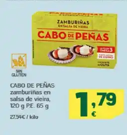 HiperDino CABO DE PEÑAS zamburiñas en salsa de vieira oferta