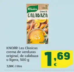 HiperDino KNORR Las Clásicas crema de verduras original, de calabaza o ligera oferta