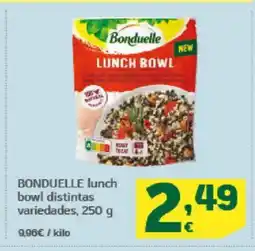 HiperDino BONDUELLE lunch bowl distintas variedades oferta