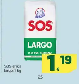 HiperDino SOS arroz largo oferta