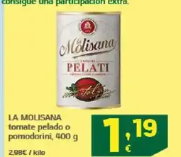 HiperDino LA MOLISANA tomate pelado o pomodorini oferta