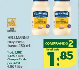 HiperDino HELLMANN'S mayonesa frasco oferta