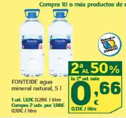 HiperDino FONTEIDE agua mineral natural oferta