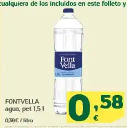 HiperDino FONTVELLA agua, pet oferta