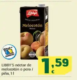HiperDino LIBBY'S nectar de melocotón o pera / piña oferta