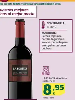 HiperDino LA PLANTA vino tinto roble oferta