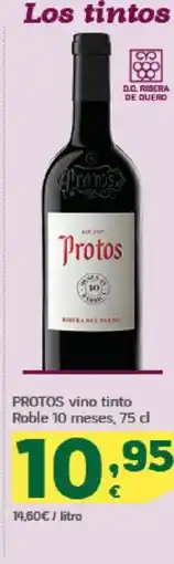 HiperDino PROTOS vino tinto Roble 10 meses oferta