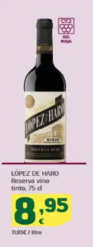 HiperDino LÓPEZ DE HARO Reserva vino tinto oferta