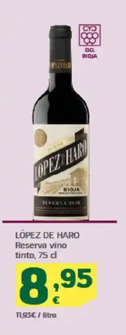 HiperDino LÓPEZ DE HARO Reserva vino tinto oferta