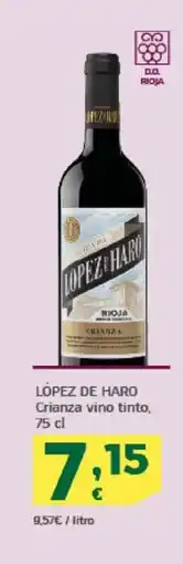 HiperDino LÓPEZ DE HARO Crianza vino tinto oferta