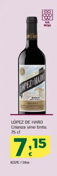 HiperDino LÓPEZ DE HARO Crianza vino tinto oferta