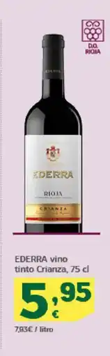 HiperDino EDERRA vino tinto Crianza oferta