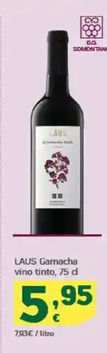 HiperDino LAUS Garnacha vino tinto oferta