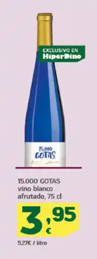HiperDino 15.000 GOTAS vino blanco afrutado oferta