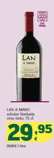 HiperDino LAN A MANO edición limitada vino tinto oferta