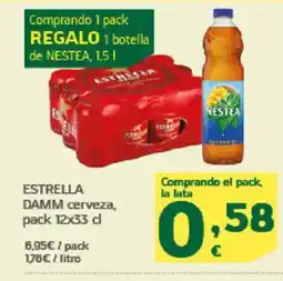 HiperDino ESTRELLA DAMM cerveza oferta
