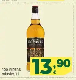 HiperDino 100 PIPERS whisky oferta